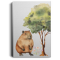 CAPYBARA GALLERY WRAPPED CANVAS .75 INCH THICK PORTRAIT