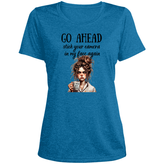 LST360 Ladies' Heather Scoop Neck Performance Tee