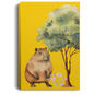 CAPYBARA GALLERY WRAPPED CANVAS .75 INCH THICK PORTRAIT