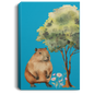 CAPYBARA GALLERY WRAPPED CANVAS .75 INCH THICK PORTRAIT