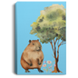 CAPYBARA GALLERY WRAPPED CANVAS .75 INCH THICK PORTRAIT