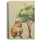 CAPYBARA GALLERY WRAPPED CANVAS .75 INCH THICK PORTRAIT