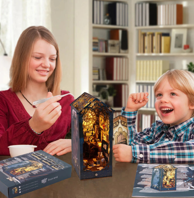 MAGIC LIGHT UP 3D BOOKSHELF KIT/ FAMILY DIY PROJECT