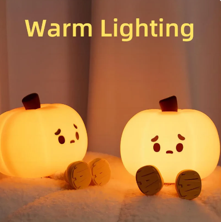 Pumpkin Glow Light Adorable Sitting Pumkin Light for Kids and Adults, Halloween, Fall Fun! BUY 2 AND SAVE! USE CODE "Pumpkindeal"