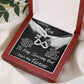 I Choose You Forever, Endless Love Double Heart Necklace For Her