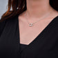 Stunning Perfect Pair interlocking rings necklace with heartfelt message card