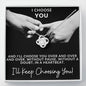 I CHOOSE YOU, OVER AND OVER/ LOVE KNOT NECKLACE -HOT ITEM!!