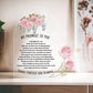 ACRYLIC HEART PLAQUE FOR WIFE, SOULMATE, FIANCÉ / MY PROMISE