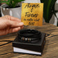ALWAYS & FOREVER NO MATTER WHAT/ MENS VEGAN LEATHER BRACELET W/MAGNETIC CLASP