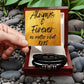 ALWAYS & FOREVER NO MATTER WHAT/ MENS VEGAN LEATHER BRACELET W/MAGNETIC CLASP
