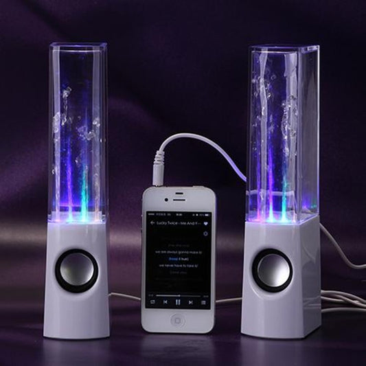 WHITE OR BLACK WIRELESS LED DANCING WATER SPEAKERS