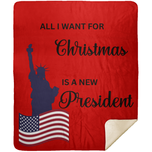 ALL I WANT FOR CHRISTMAS/ PREMIIUM 50X60 MINK BLANKET