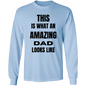 AMAZING DAD/ MEN'S LONG SLEEVE COTTON TEE