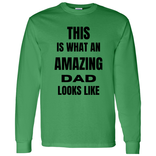 AMAZING DAD/ MEN'S LONG SLEEVE COTTON TEE