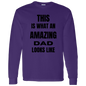 AMAZING DAD/ MEN'S LONG SLEEVE COTTON TEE