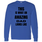 AMAZING DAD/ MEN'S LONG SLEEVE COTTON TEE