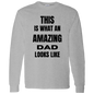 AMAZING DAD/ MEN'S LONG SLEEVE COTTON TEE