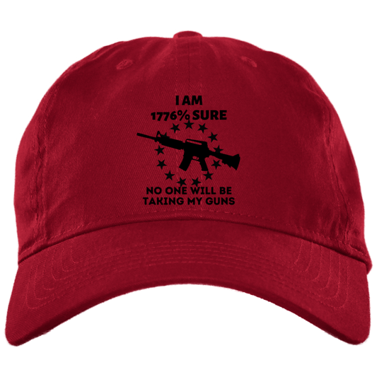 1776/BRUSHED TWILL EMBROIDERED CAP