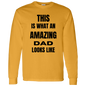 AMAZING DAD/ MEN'S LONG SLEEVE COTTON TEE